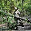 letnjikovac Gombos Becej statua zenska figura dvoriste